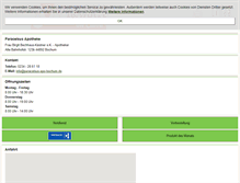 Tablet Screenshot of paracelsus-apo-bochum.de